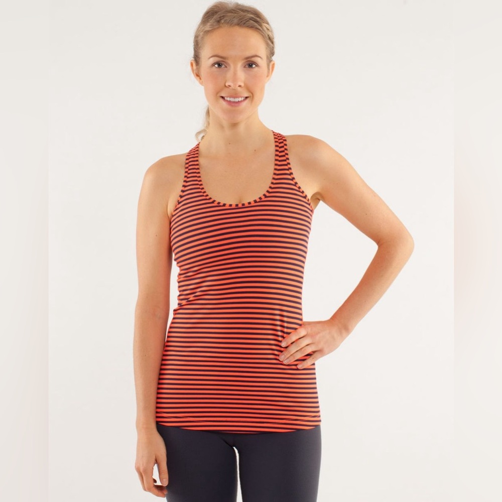 Lululemon Cool Racerback‎ Classic Stripe Light Flare Inkwell 6